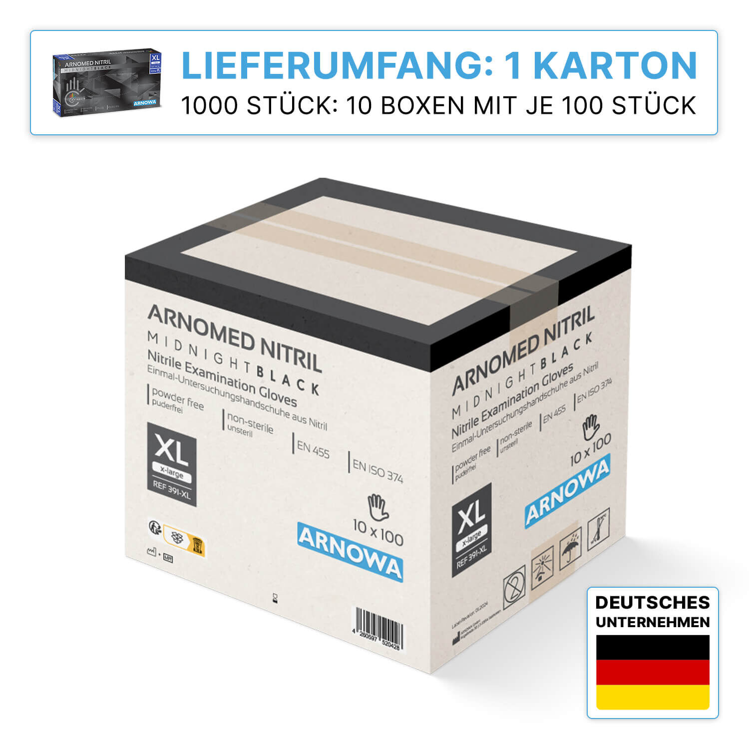 ARNOMED Nitril Handschuhe 1000 Stk. ARNOMED Nitril Handschuhe 1000 Stk.