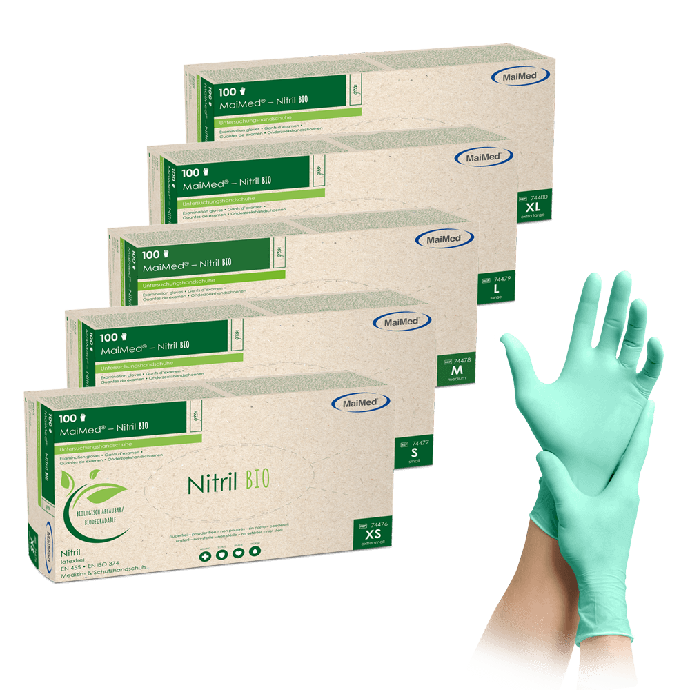 MaiMed Nitril BIO - Nitril Handschuhe biologisch abbaubar MaiMed Nitril BIO - Nitril Handschuhe biologisch abbaubar