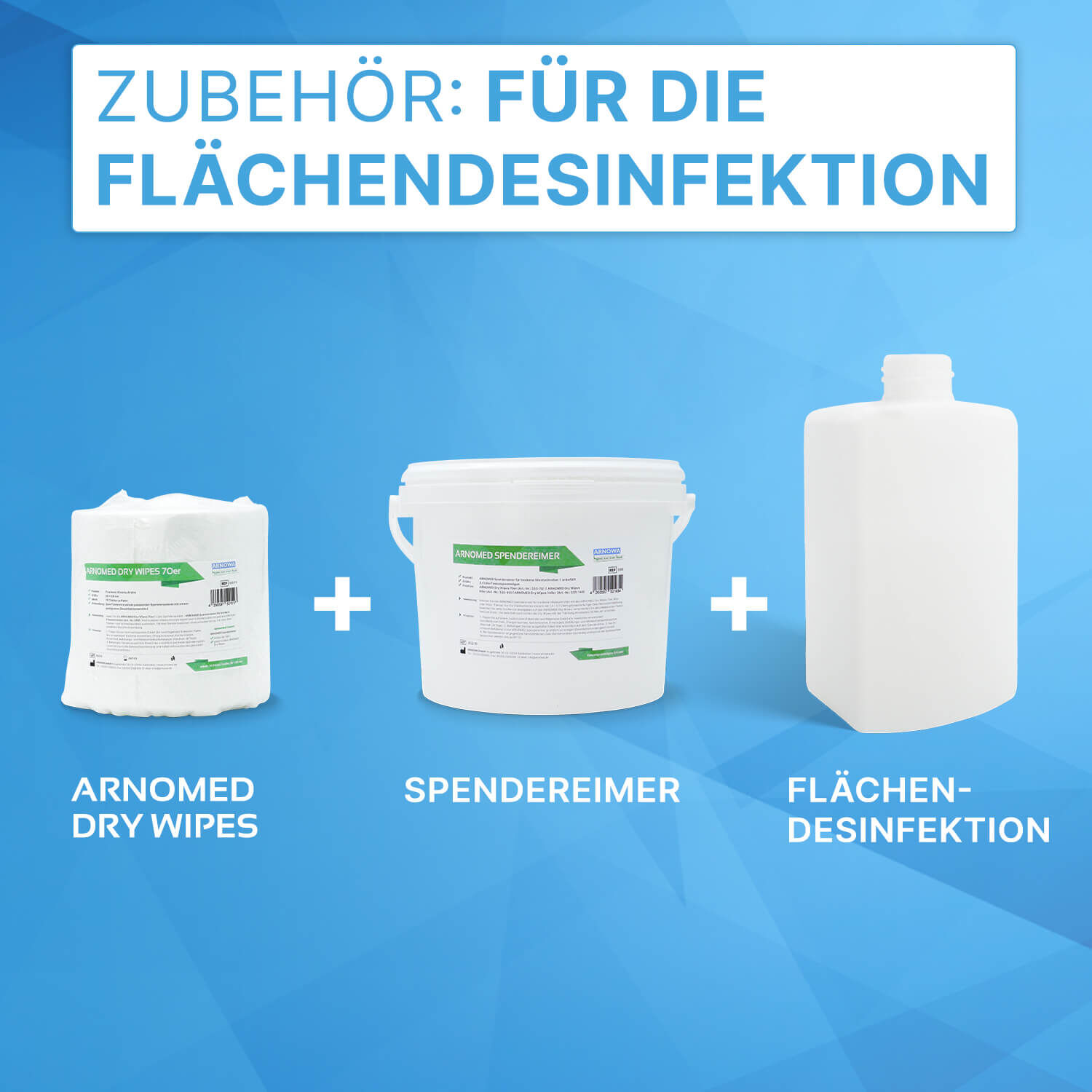 Trockene Vliestücher von ARNOMED Trockene Vliestücher von ARNOMED