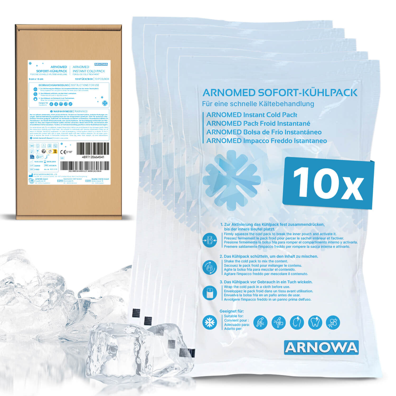 Sofort-Kühlpack 10 Stk