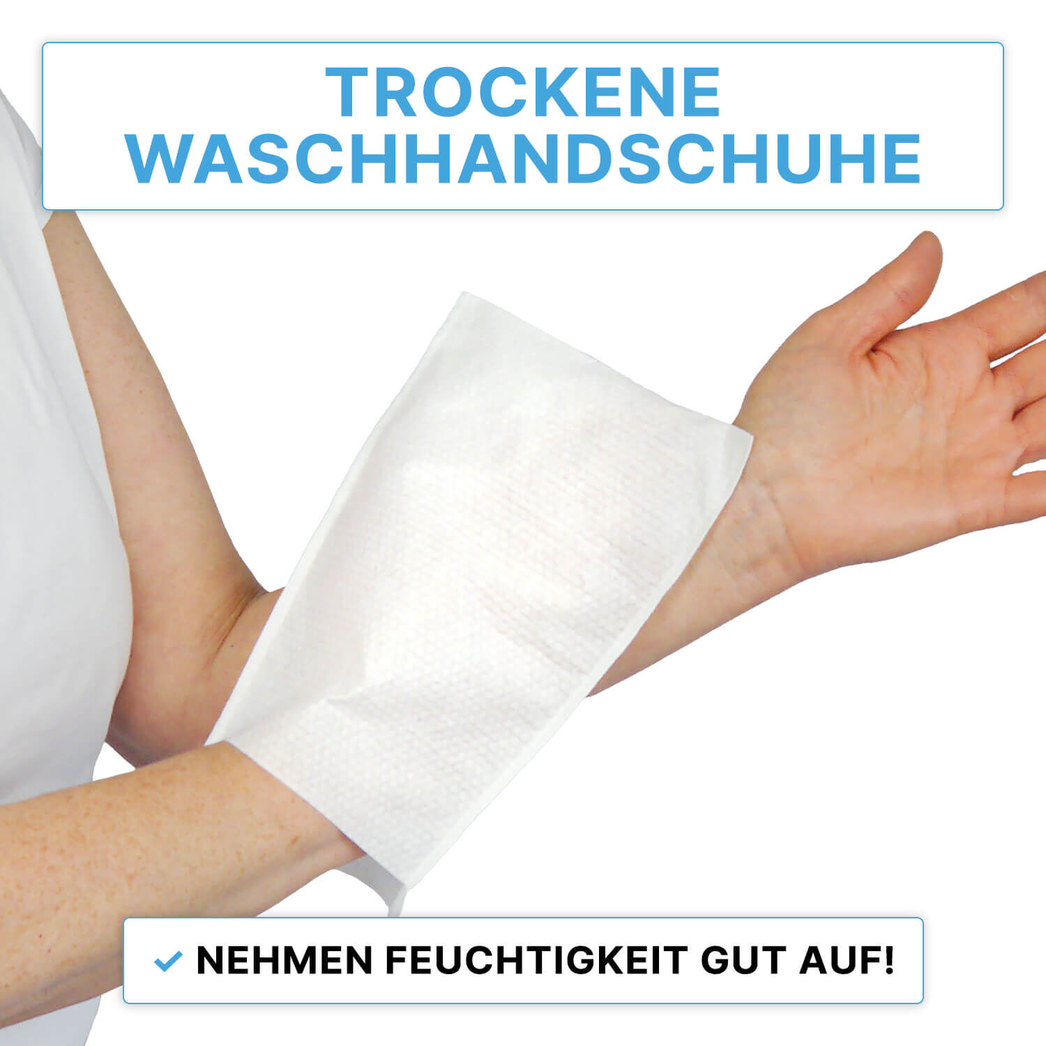 ARNOMED Einmal Waschhandschuhe Vlies + PE ARNOMED Einmal Waschhandschuhe Vlies + PE