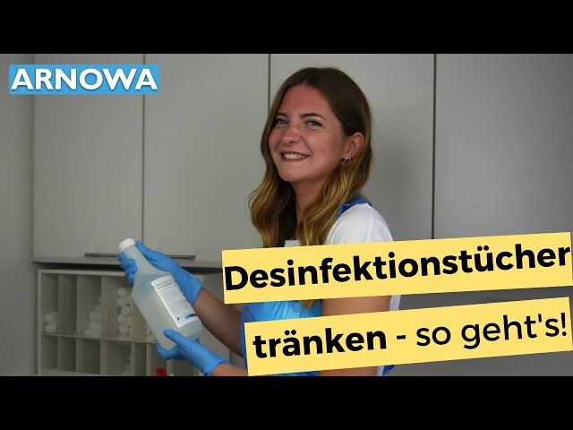 Desinfektionstücher tränken