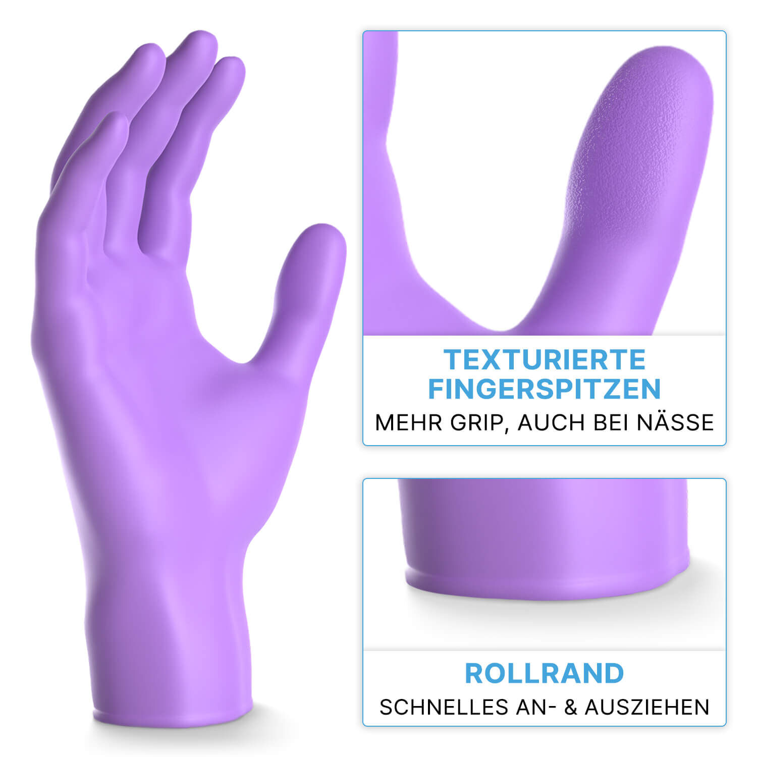 ARNOMED Nitril Handschuhe Violett