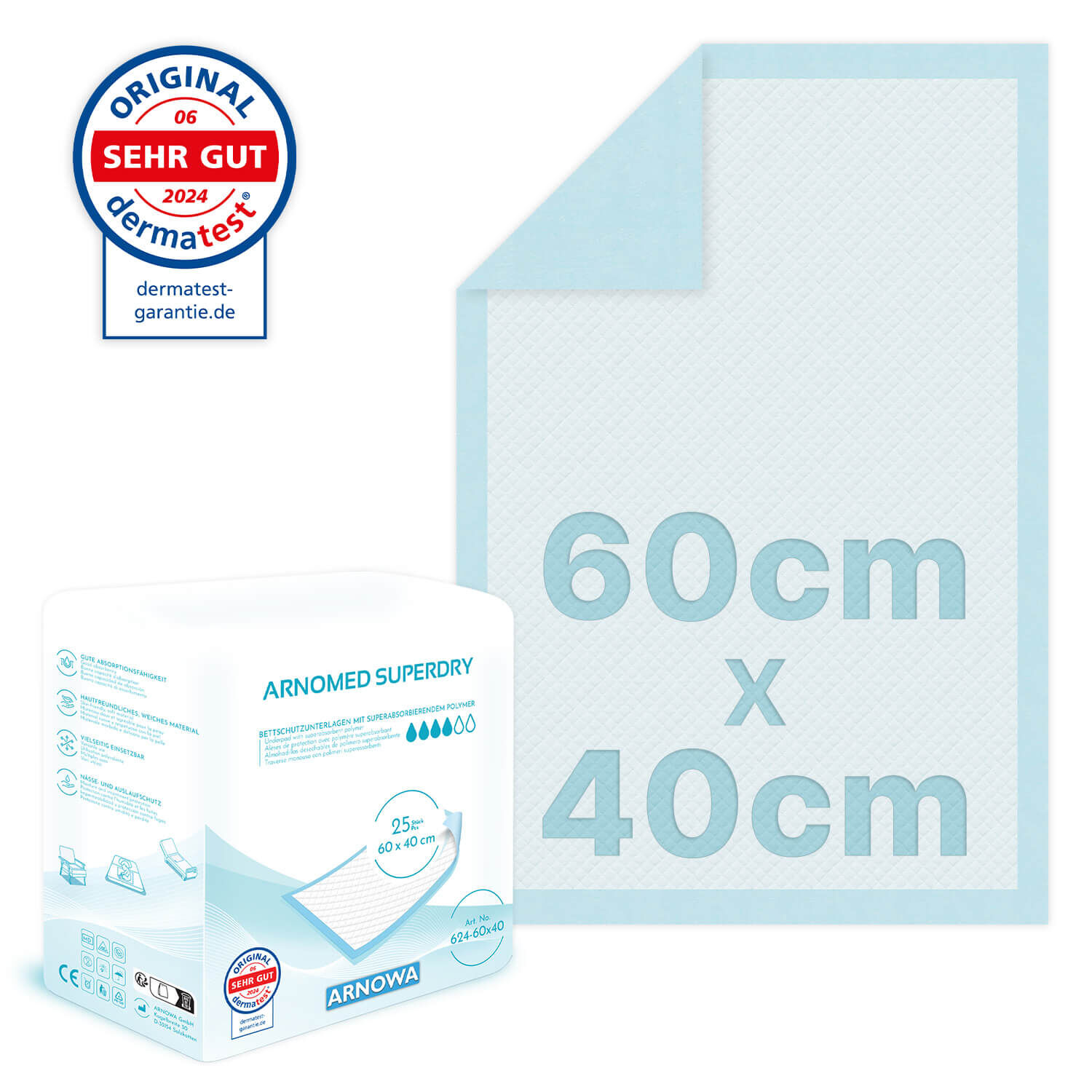 624-60x40_main_dermatest-LY02 ARNOMED Krankenunterlagen Light
