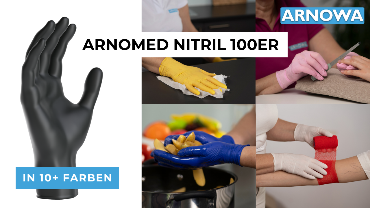ARNOMED Nitril 100er ARNOMED Nitril Handschuhe 100er