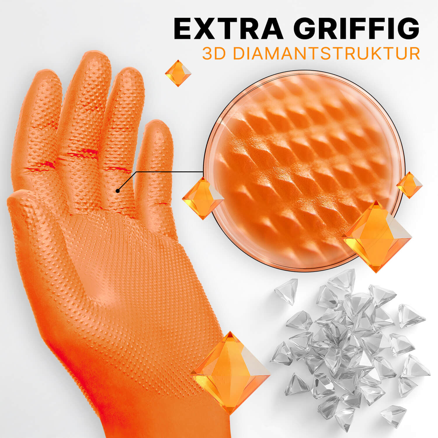 ARNOMED PROGRIP Nitrilhandschuhe orange