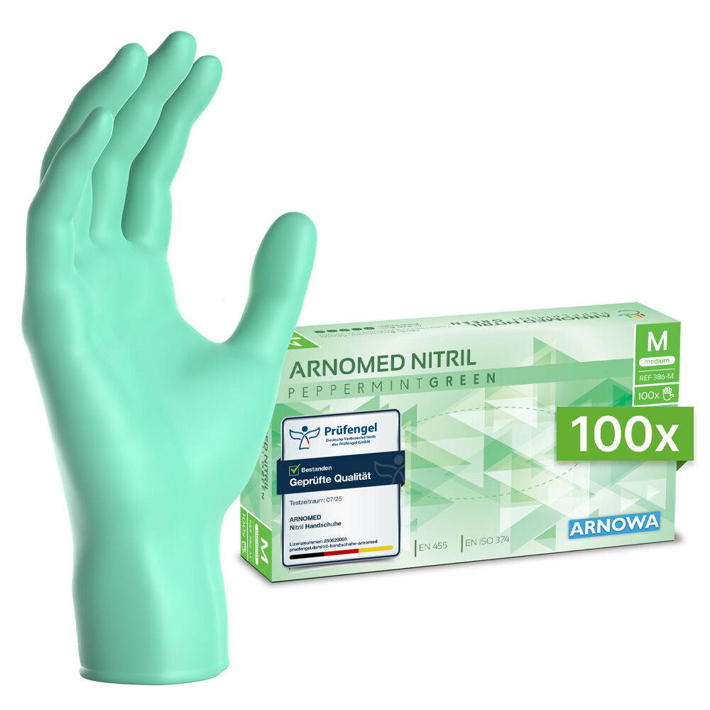 ARNOMED Nitril Handschuhe Türkis