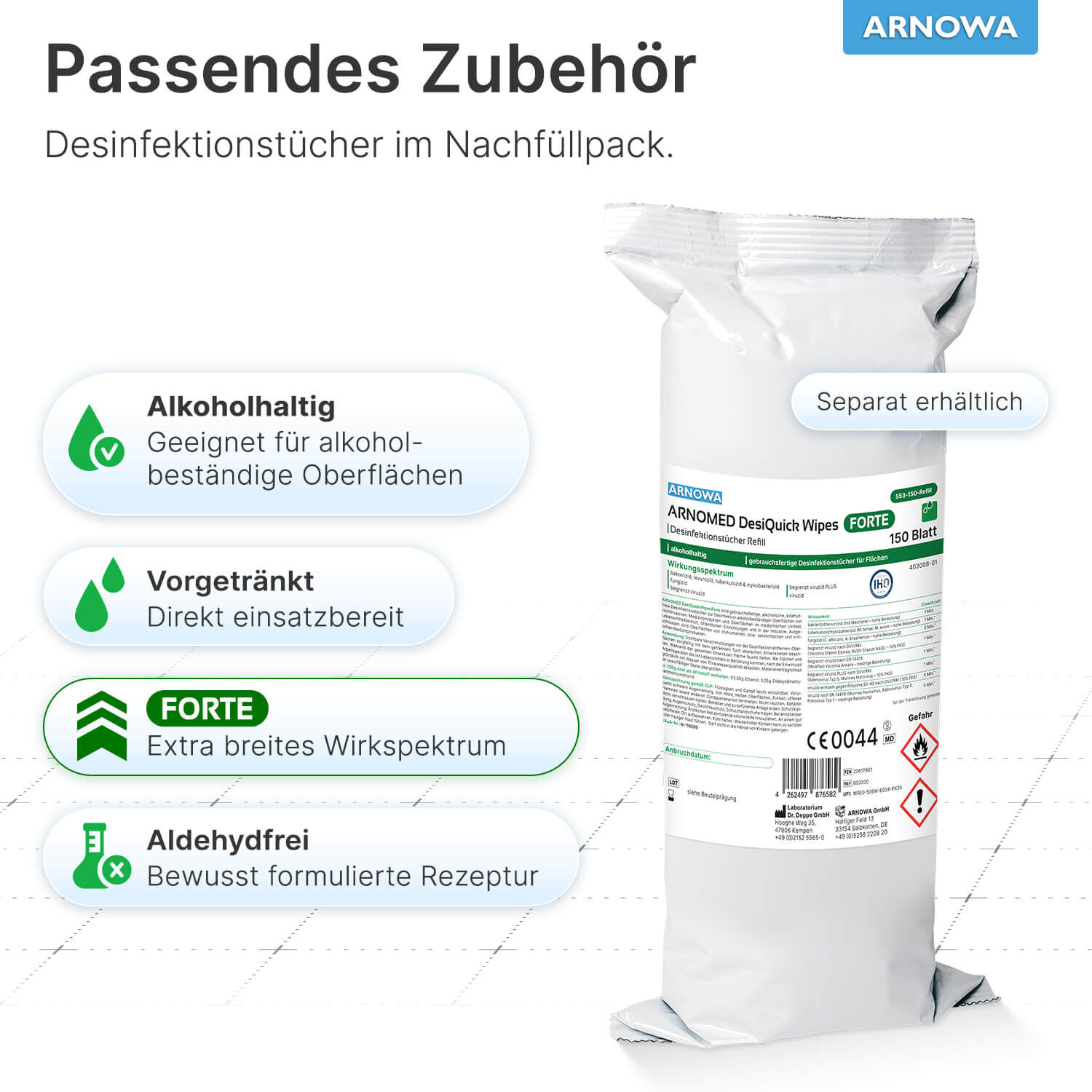 Desinfektionstücher DesiQuick Wipes Forte Zubehör