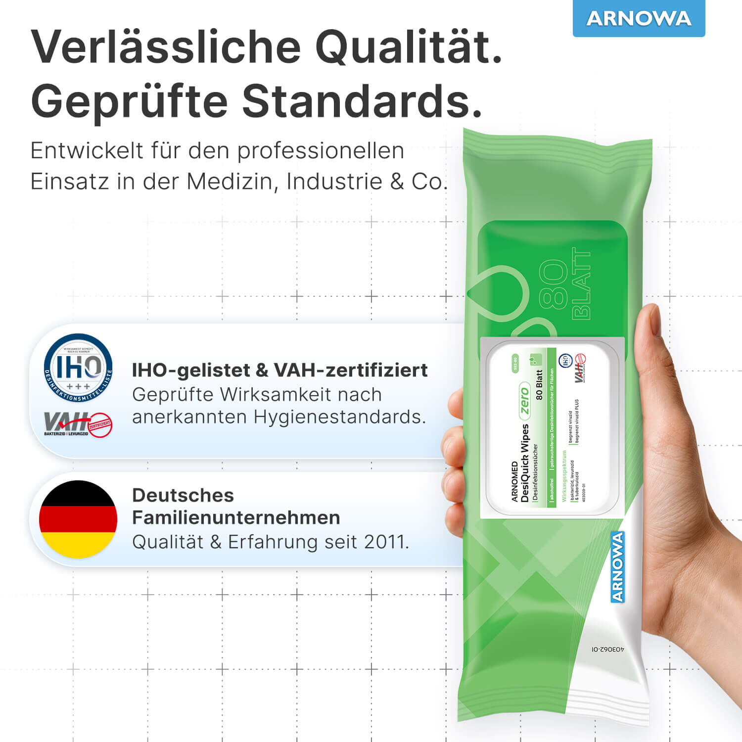 Desinfektionstücher Alkoholfrei Qualität