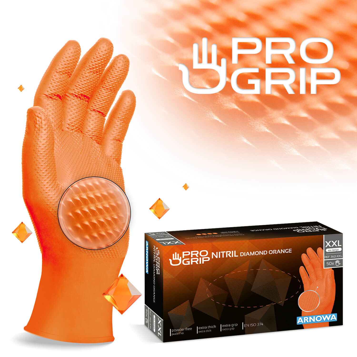 362_ProGrip_XXL PROGRIP NITIRL DIAMOND ORANGE