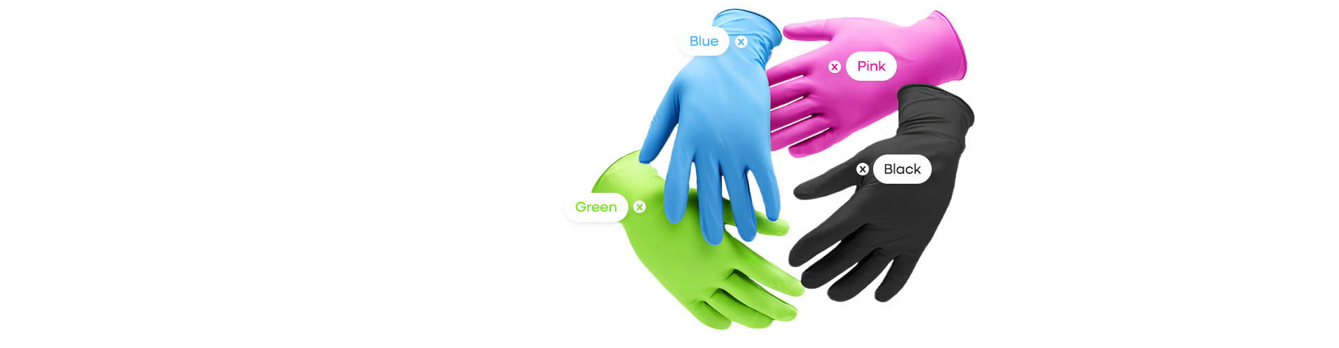 ARNOMED Nitril Handschuhe Bunt