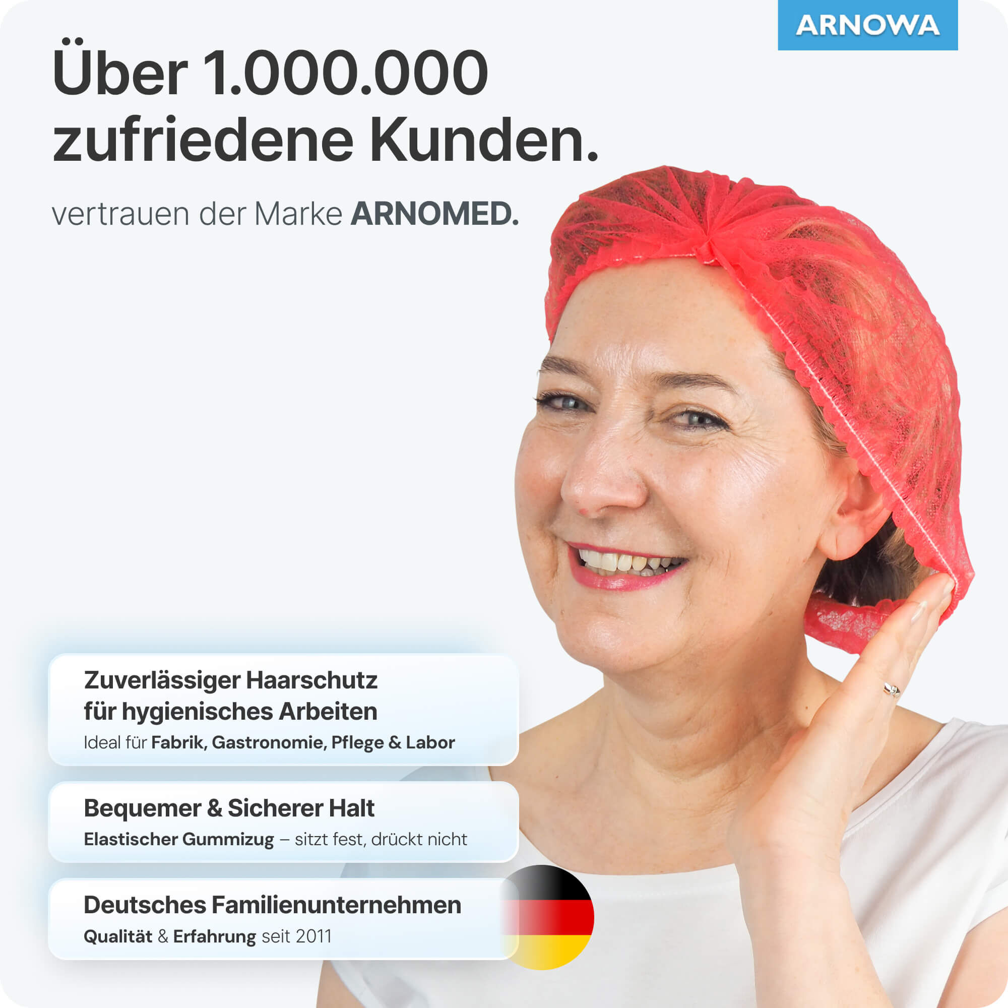 Klipphauben Rot Sicherer Halt