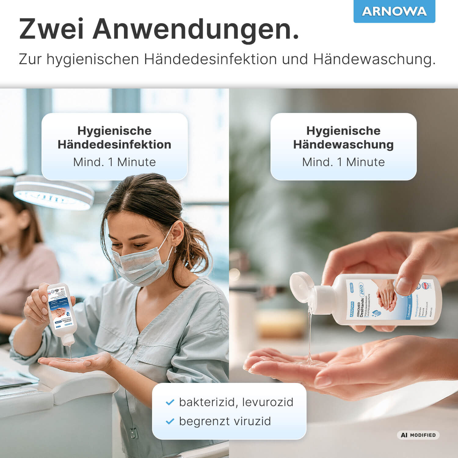 ARNOMED DesiHands zero Wirkspektren