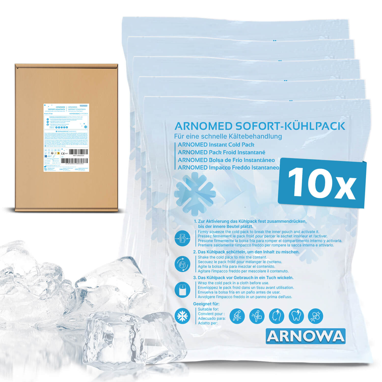 Sofort-Kühlpack 10 Stk