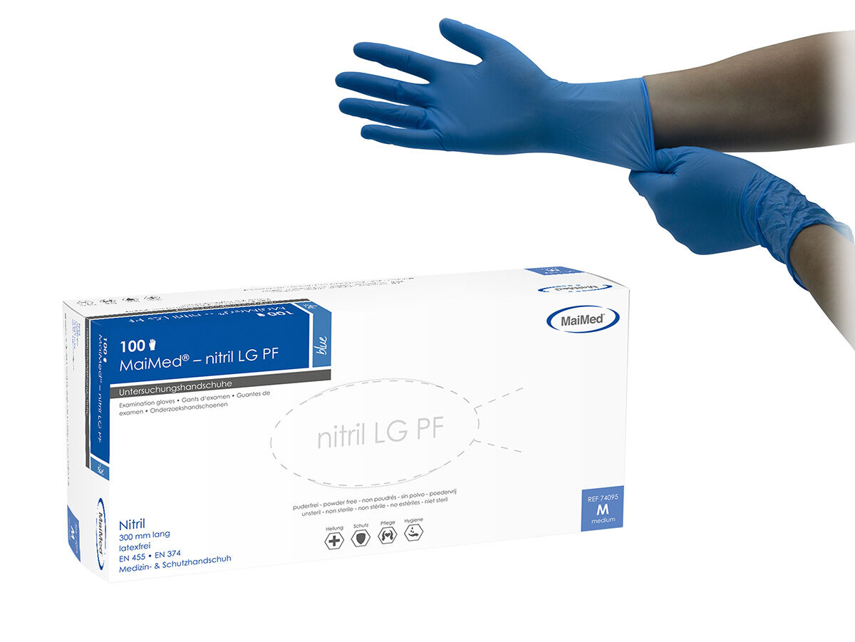 MaiMed Nitril LG 300 blue - Nitrilhandschuhe