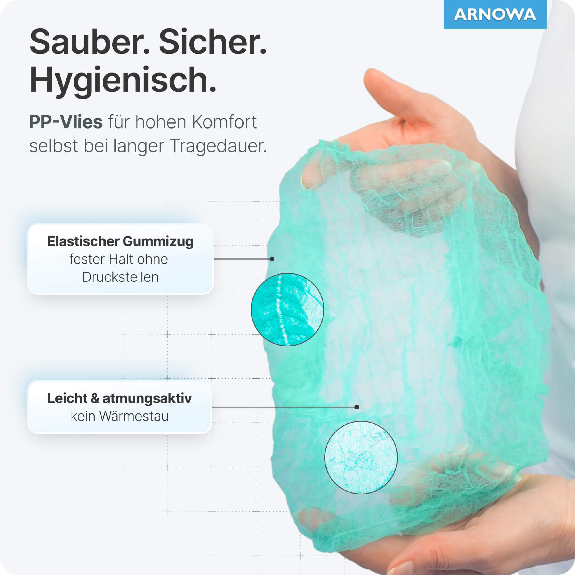 Klipphauben Grün Atmungsaktiv