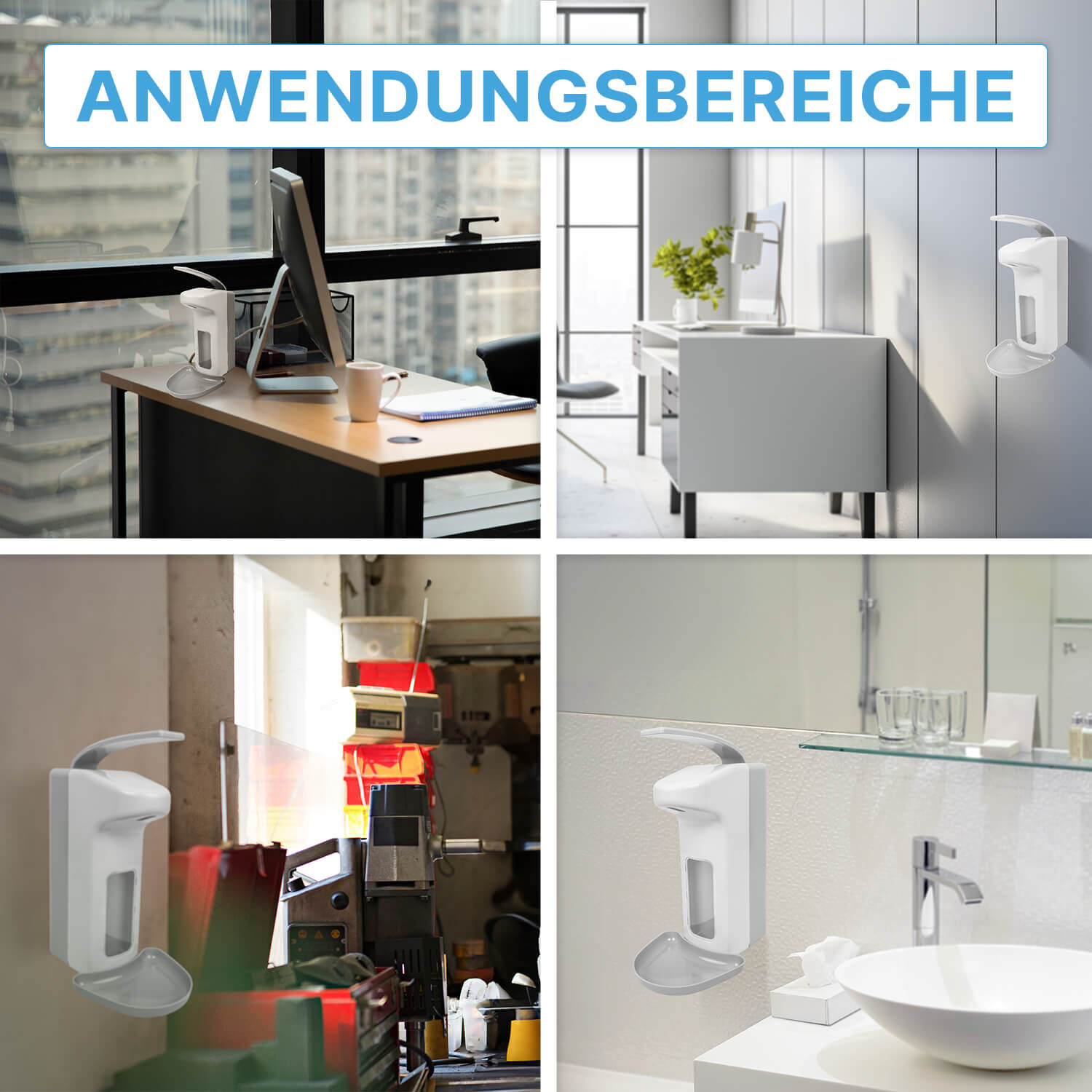 ARNOMED ABS Desinfektionsspender Anwendungsbereiche ARNOMED ABS Desinfektionsspender Anwendungsbereiche