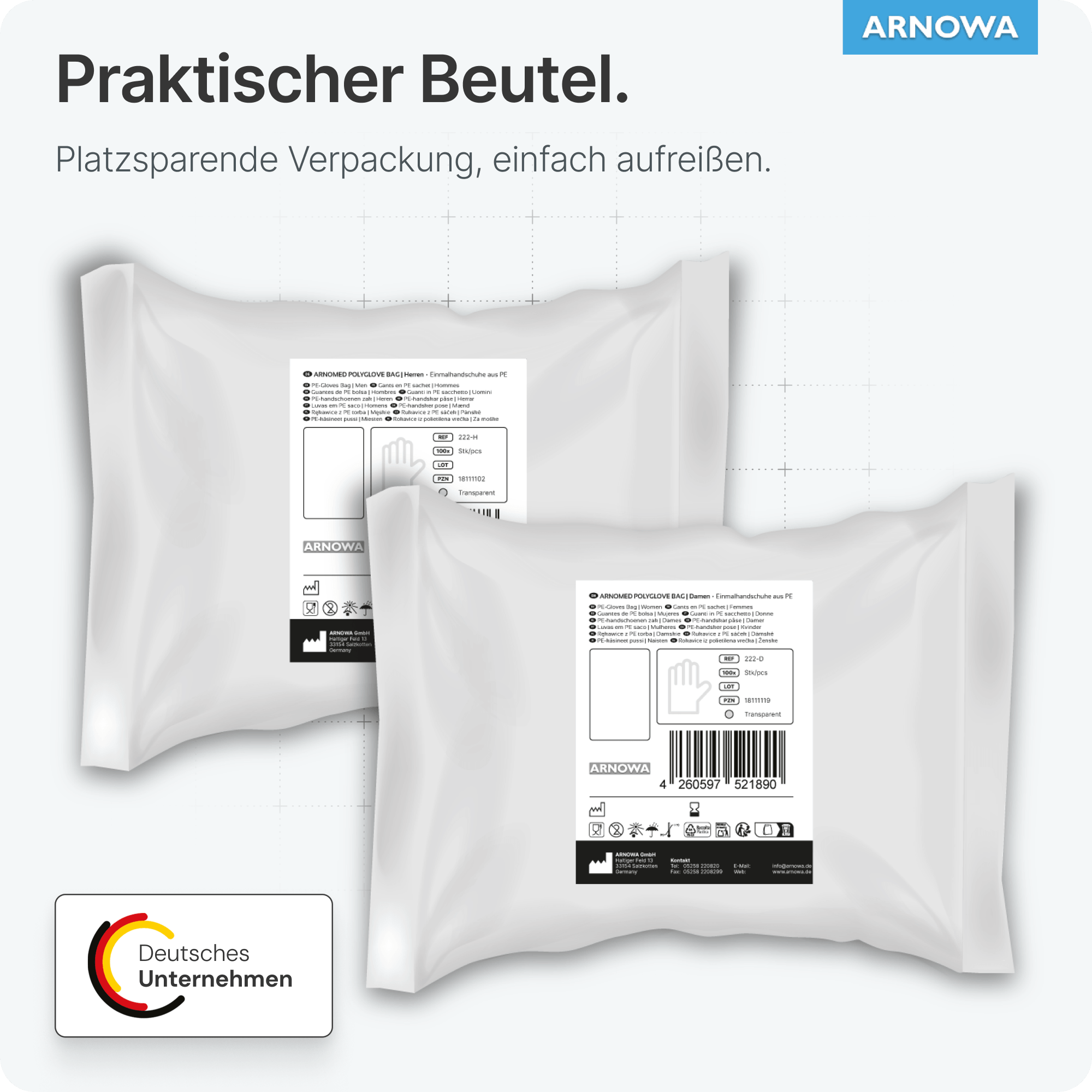 PE Handschuhe Verpackung
