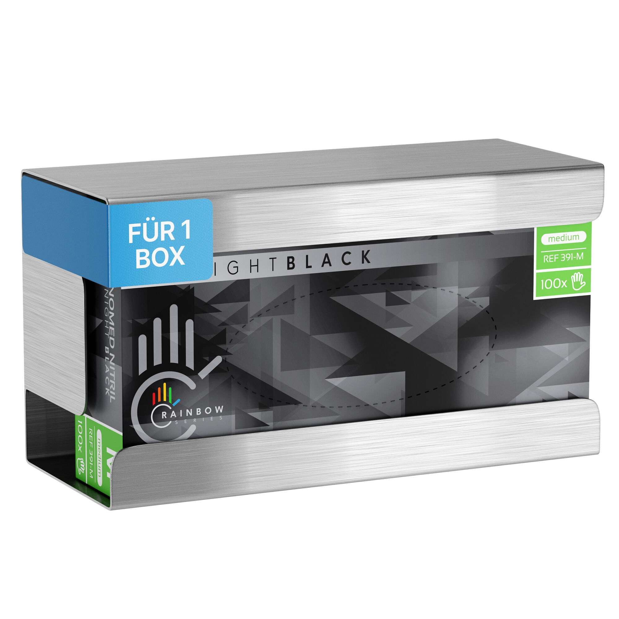 Edelstahl Halter 1-fach