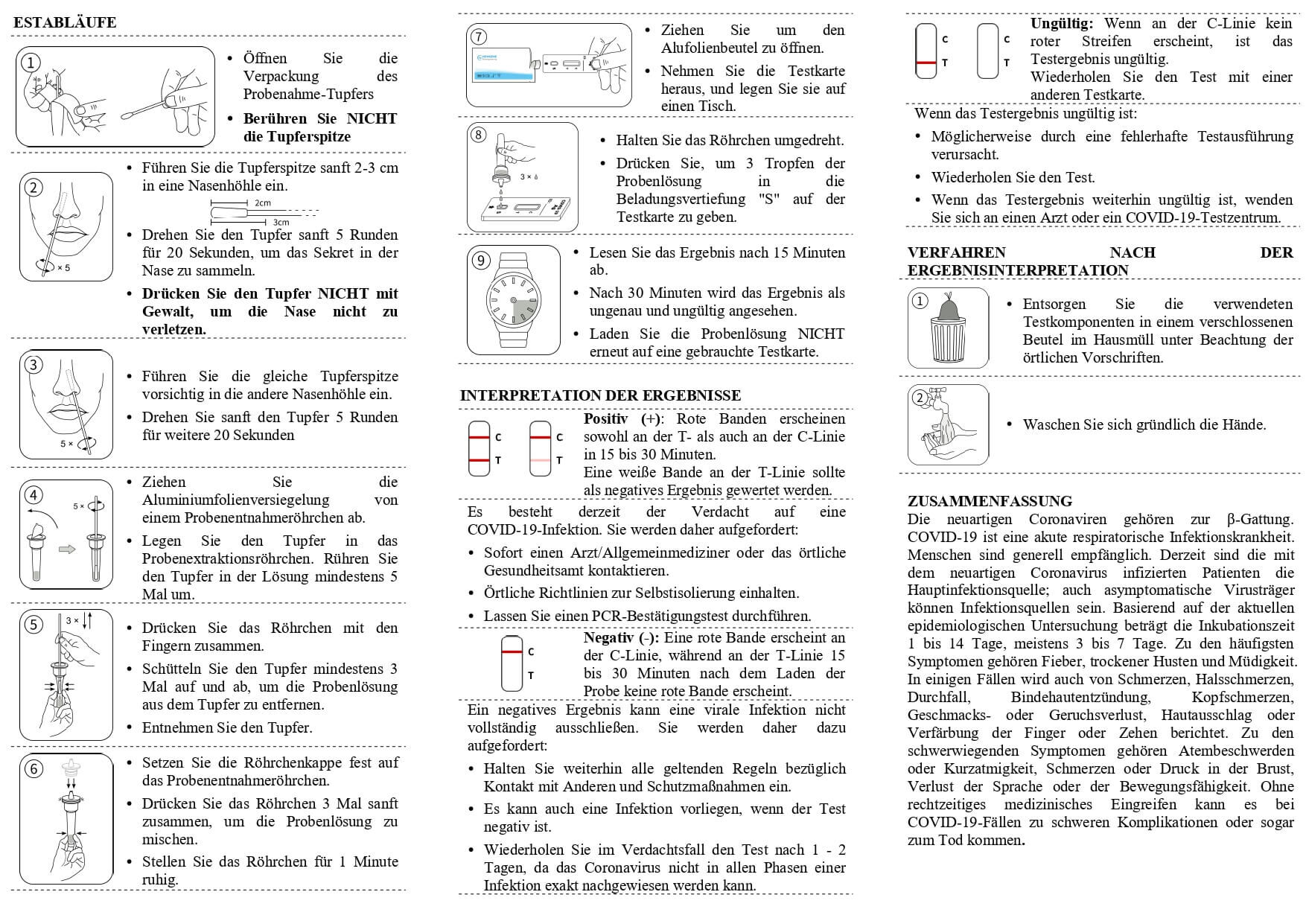 Newgene Laientest Gebrauchsanleitung