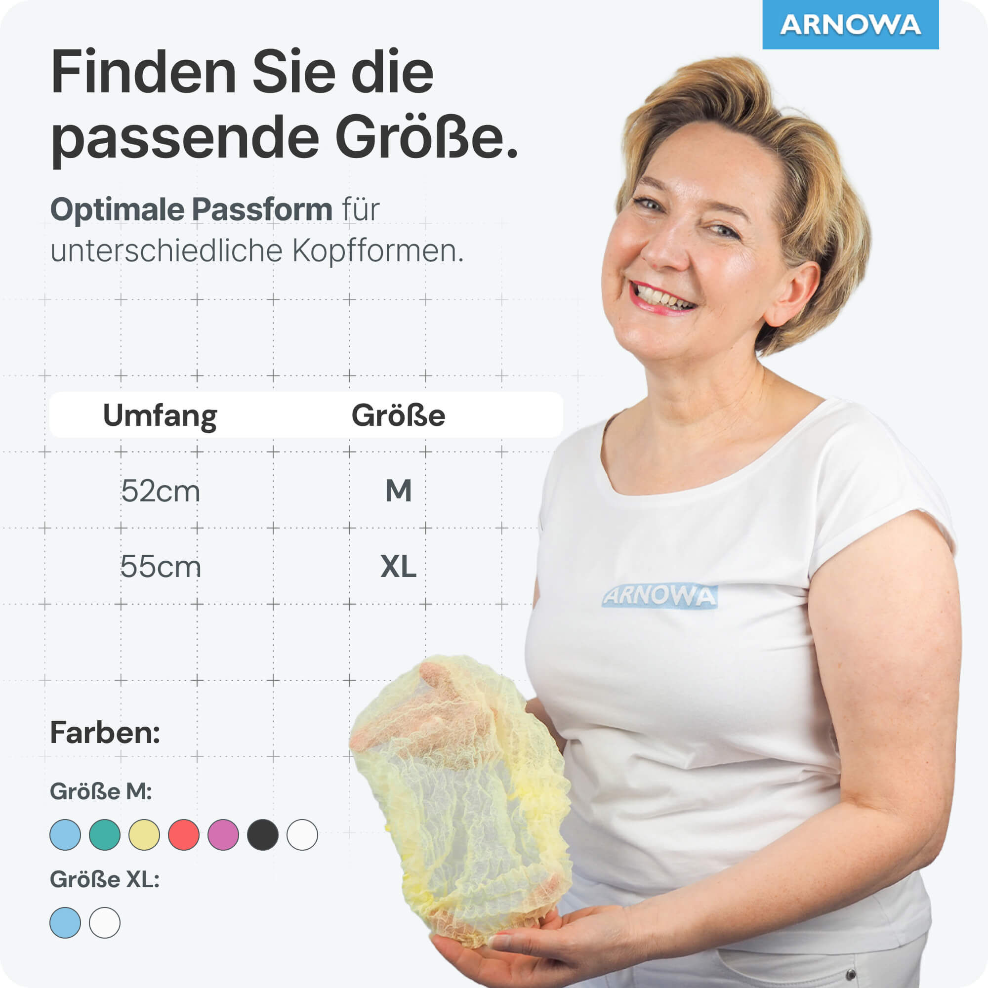 Klipphauben Gelb Größenauswahl