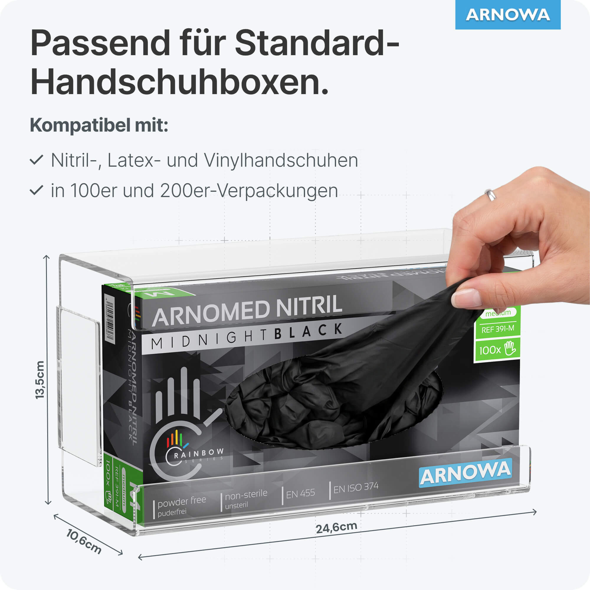 Acryl Handschuhhalter Befüllung