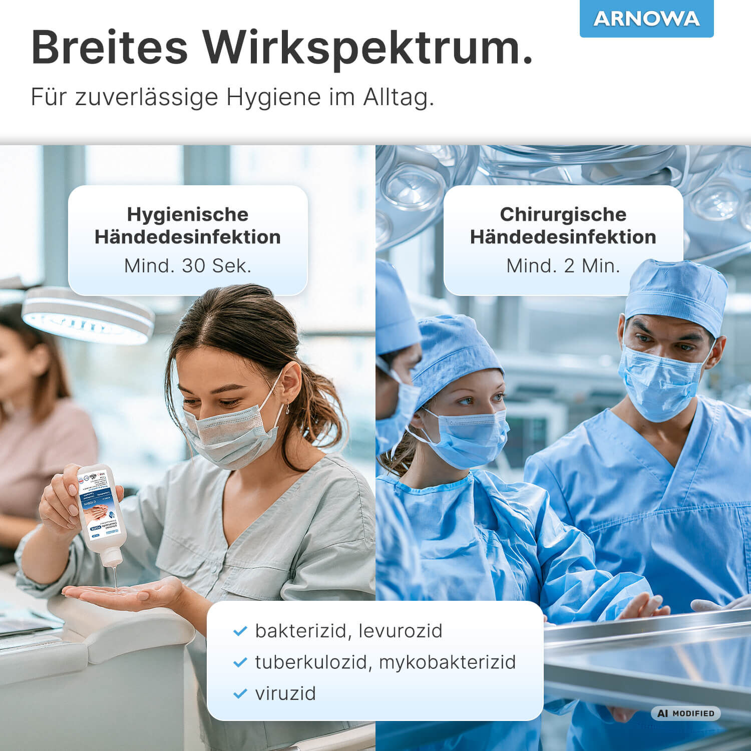 ARNOMED DesiHands Forte Wirkungsspektrum