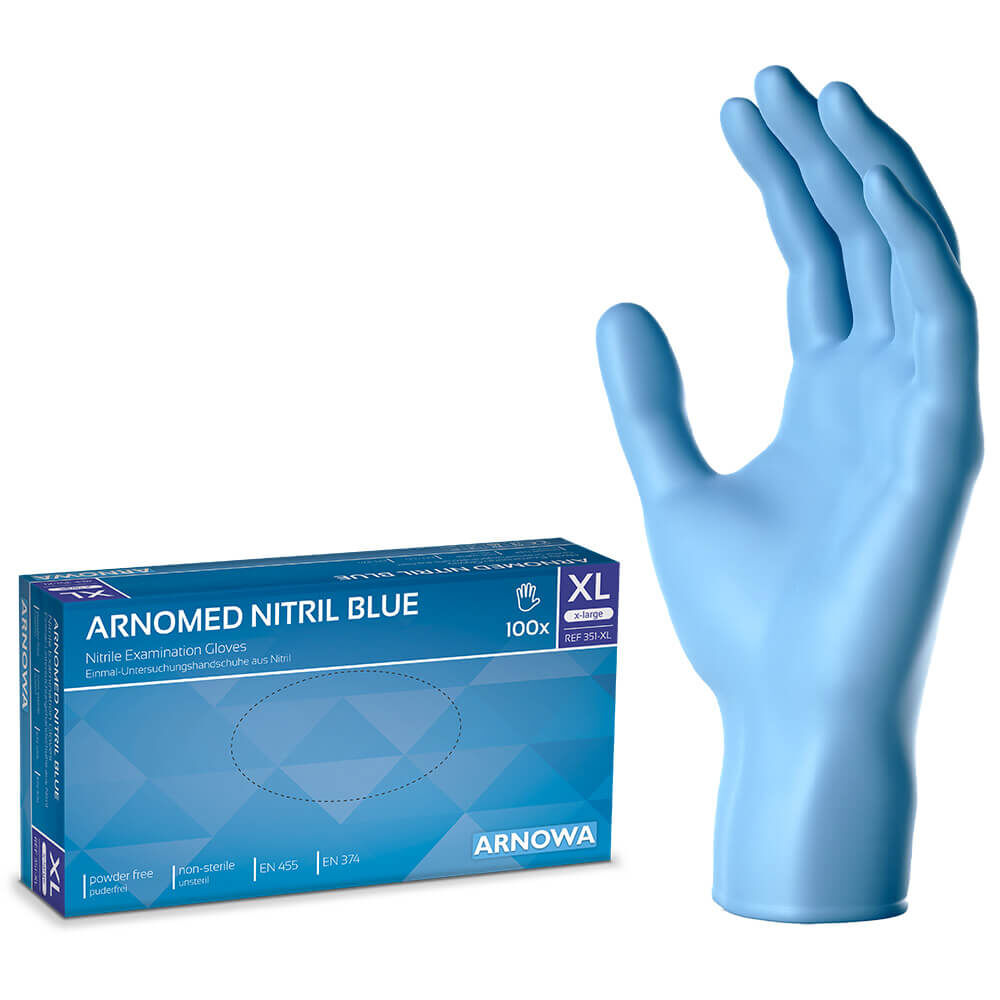 351-xl ARNOMED Nitril Handschuhe Blau