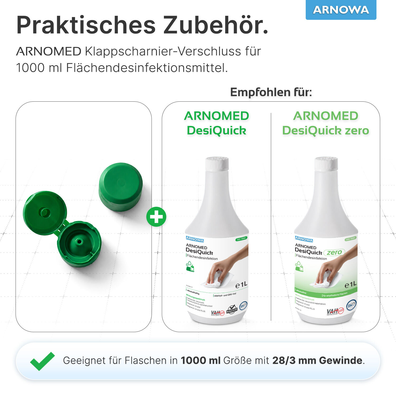 Klappscharnier-Verschluss 1000ml Zubehör