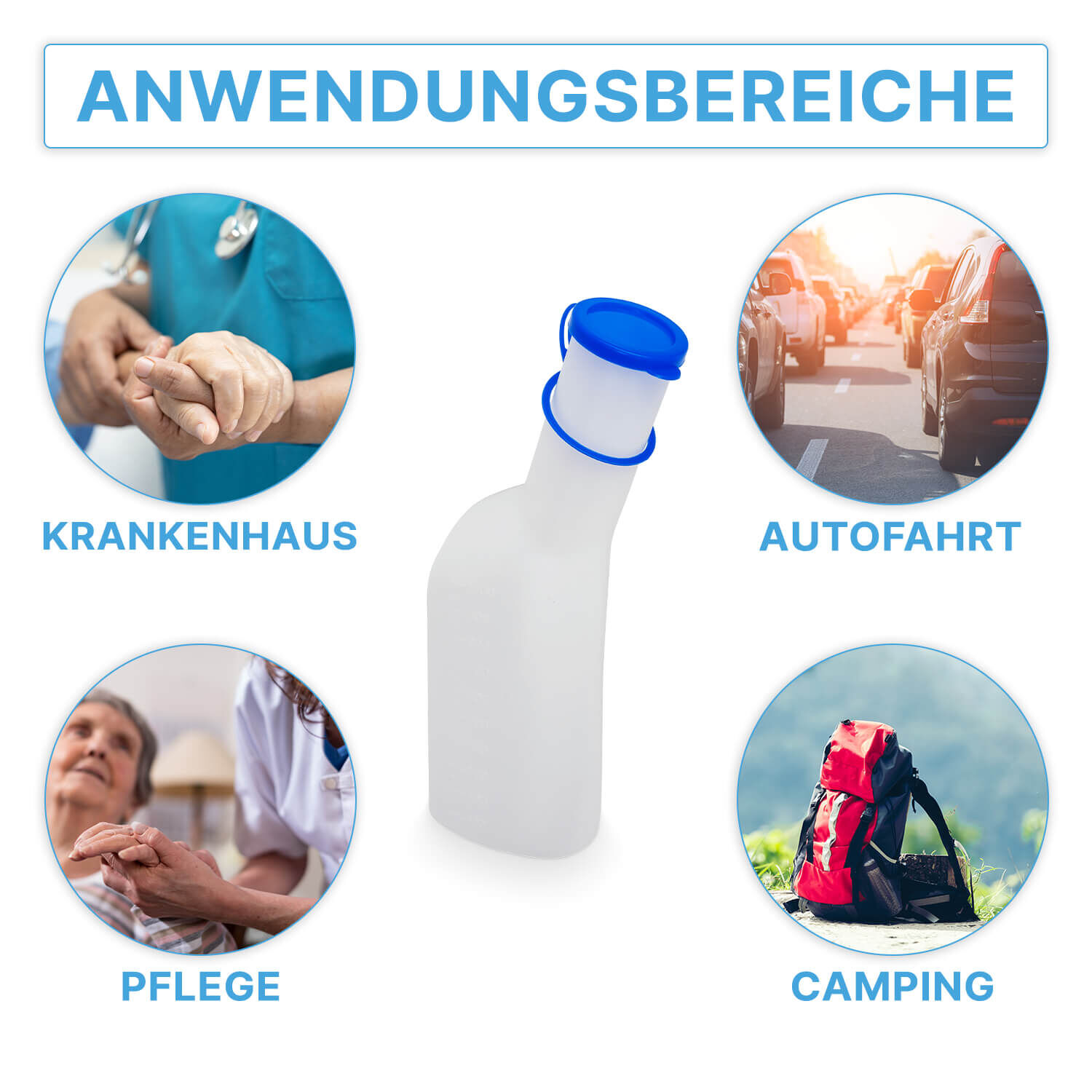 Produktbild zu Anwendungsbereichen der Urinflaschen