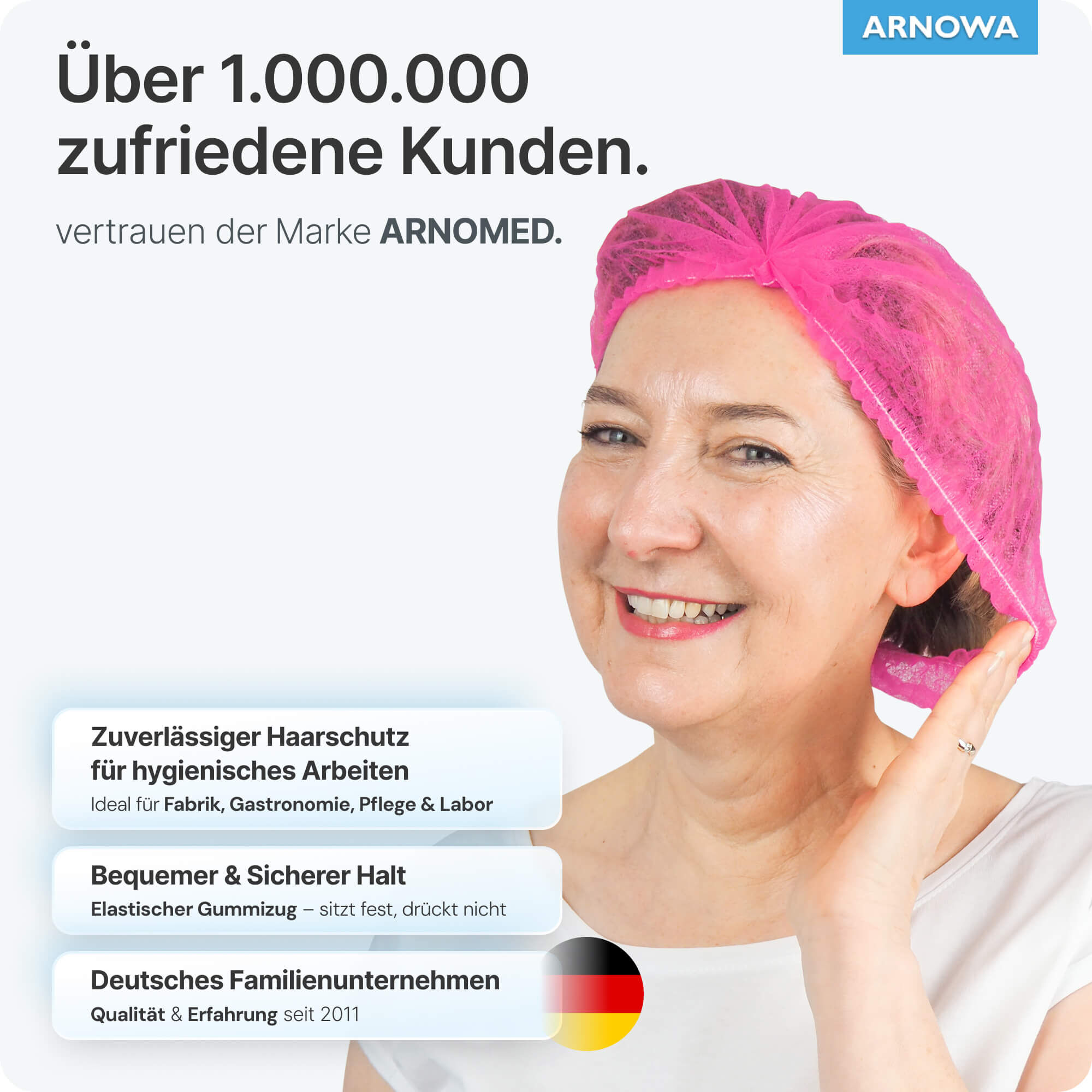 Klipphauben Pink Sicherer Halt