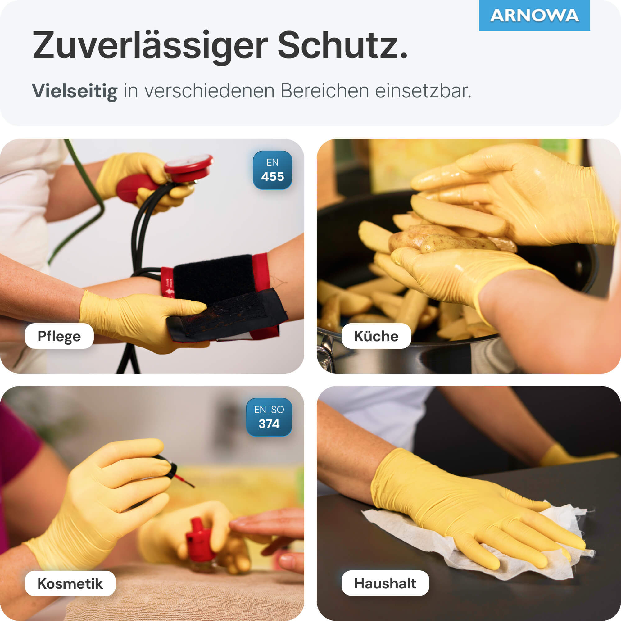 ARNOMED Nitril Handschuhe Gelb