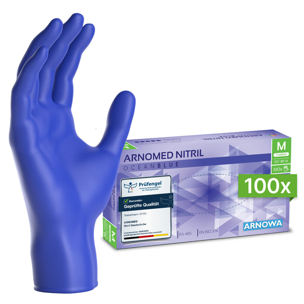 ARNOMED Nitril Handschuhe Dunkelblau