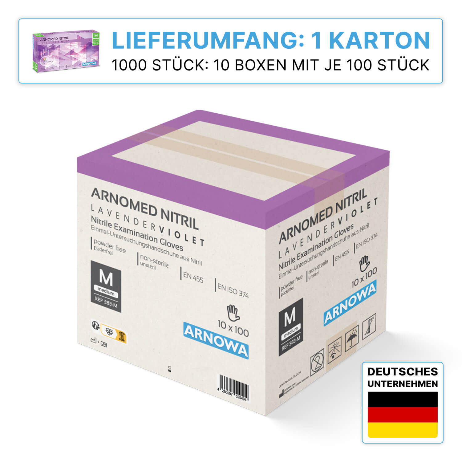 ARNOMED Nitril Handschuhe 1000 Stk. ARNOMED Nitril Handschuhe 1000 Stk.