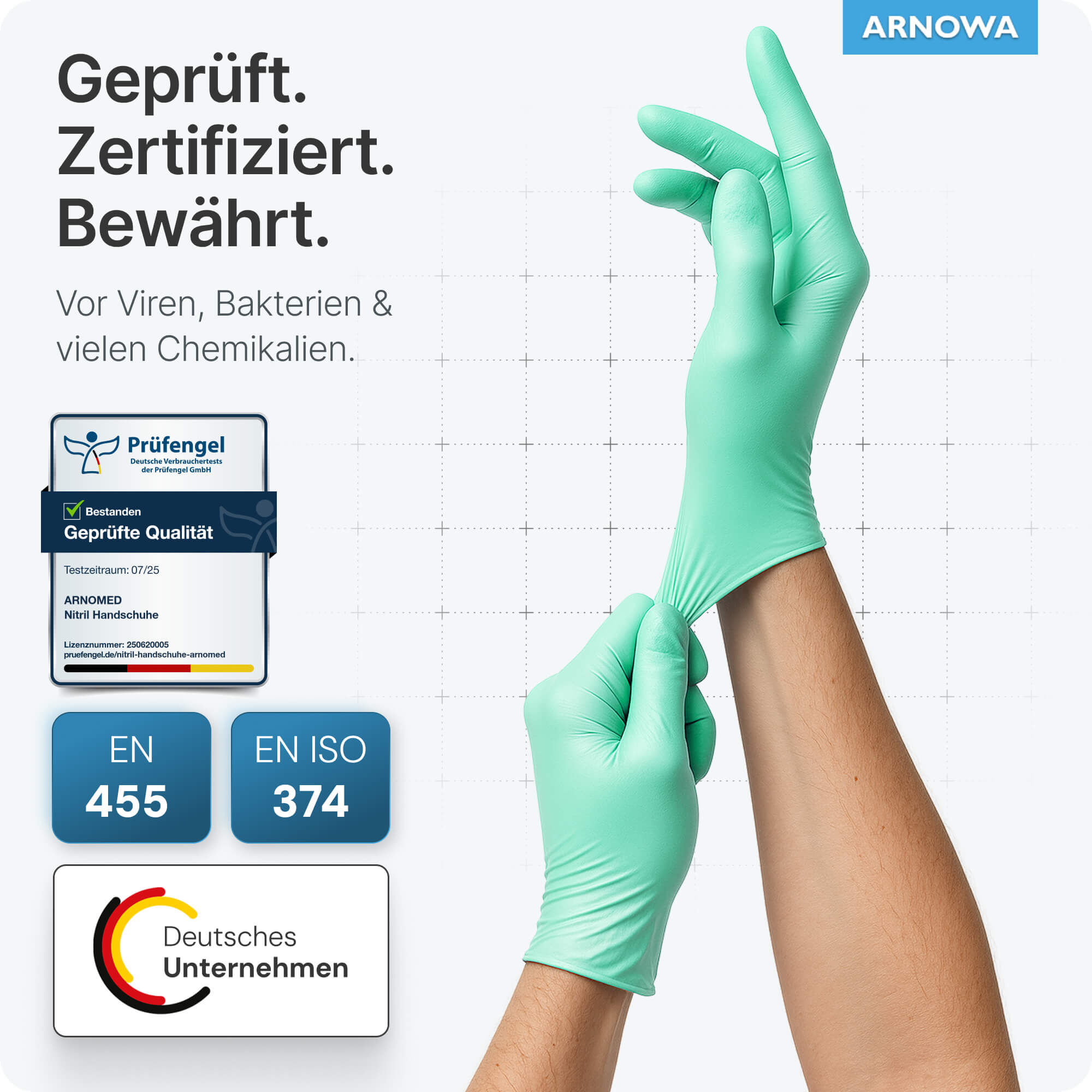 ARNOMED Nitril Handschuhe Grün