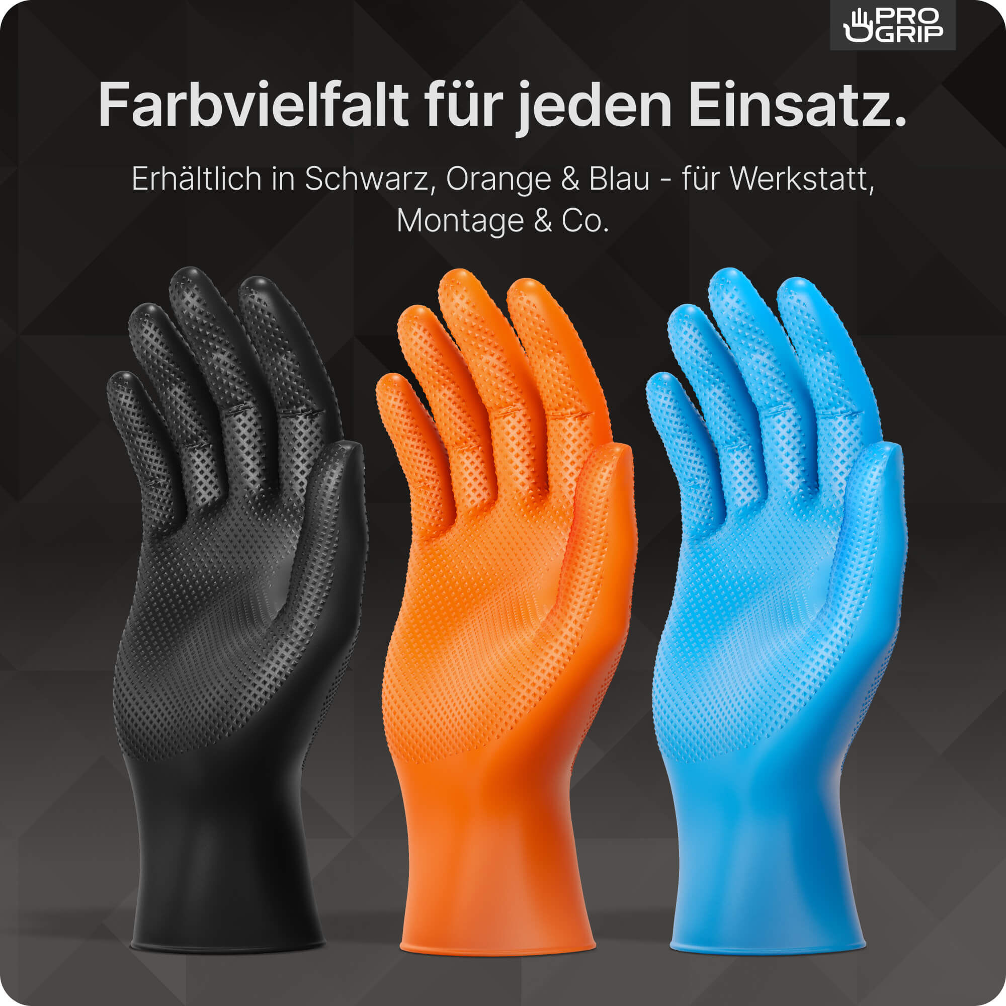 PROGRIP Nitril Handschuhe Farbvielfalt