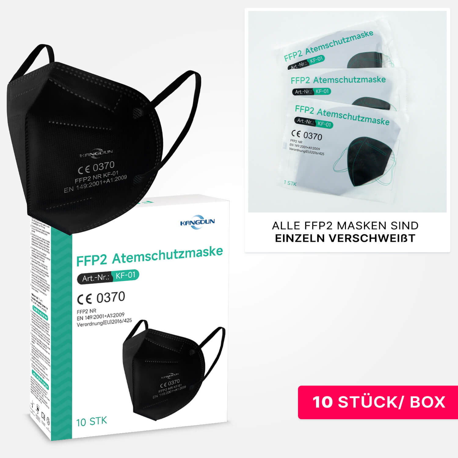 Atemschutzmasken Schwarz Atemschutzmasken Schwarz
