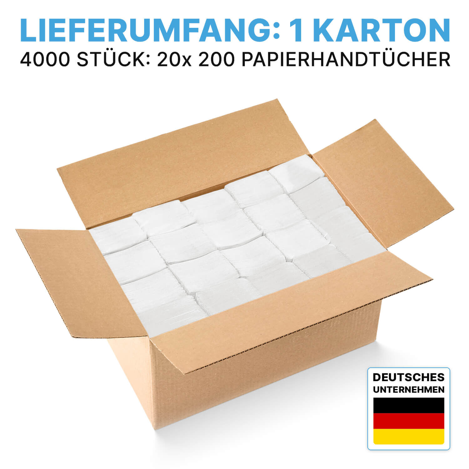 Papierhandtücher 2-lagig Menge