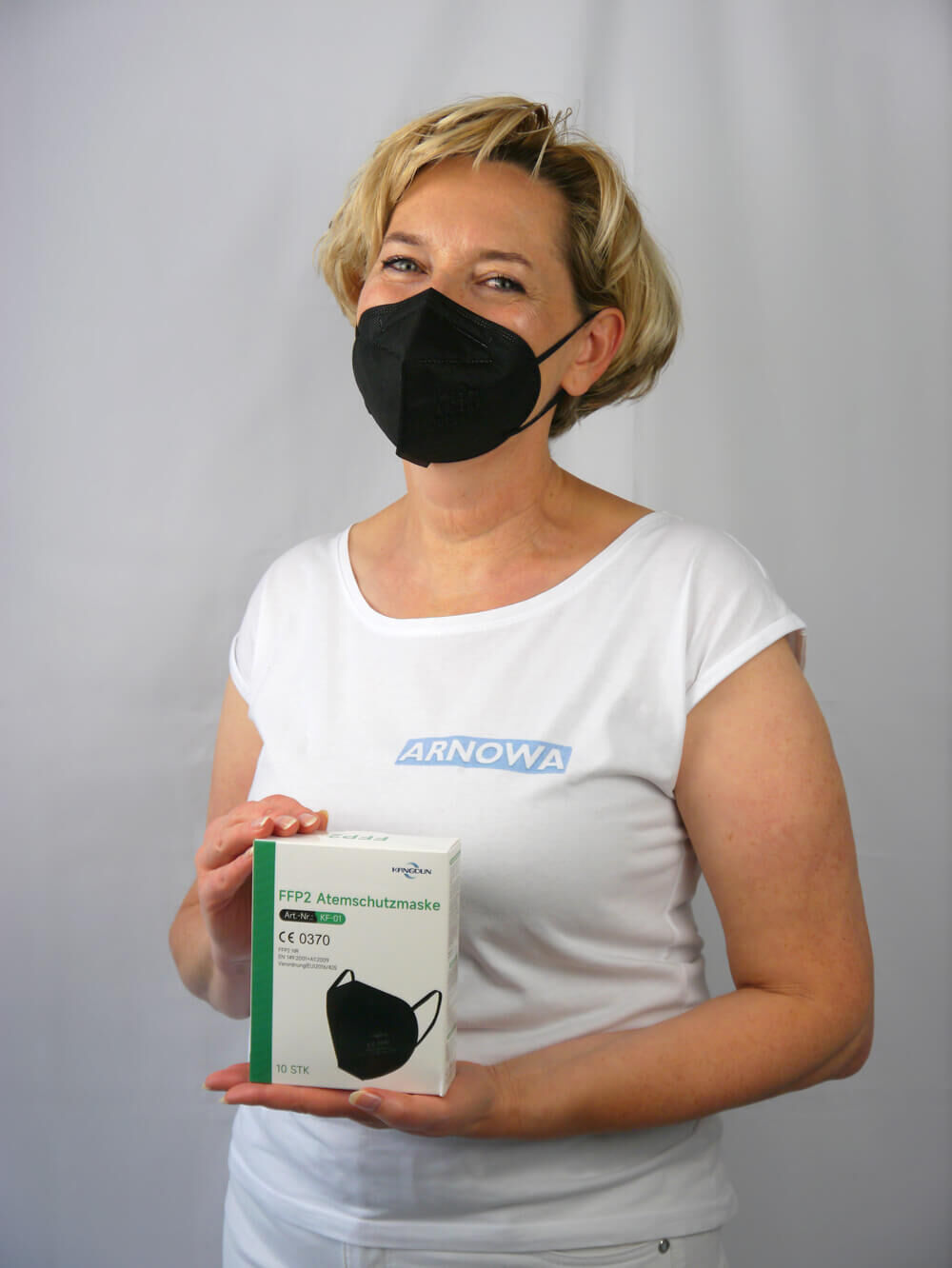 FFP2 Maske in Schwarz