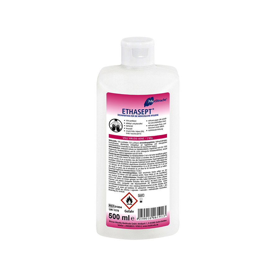 ETHASEPT - Händedesinfektionsmittel Ethasept Desinfektionsmittel in der 500-ml-Flasche