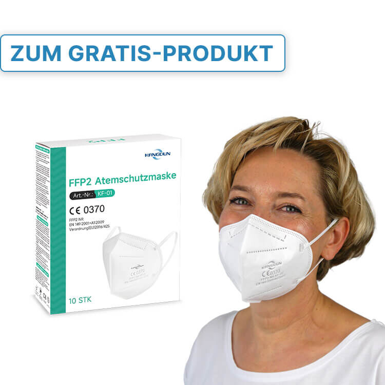 Produktempfehlung FFP2 Masken Weiß Gratis