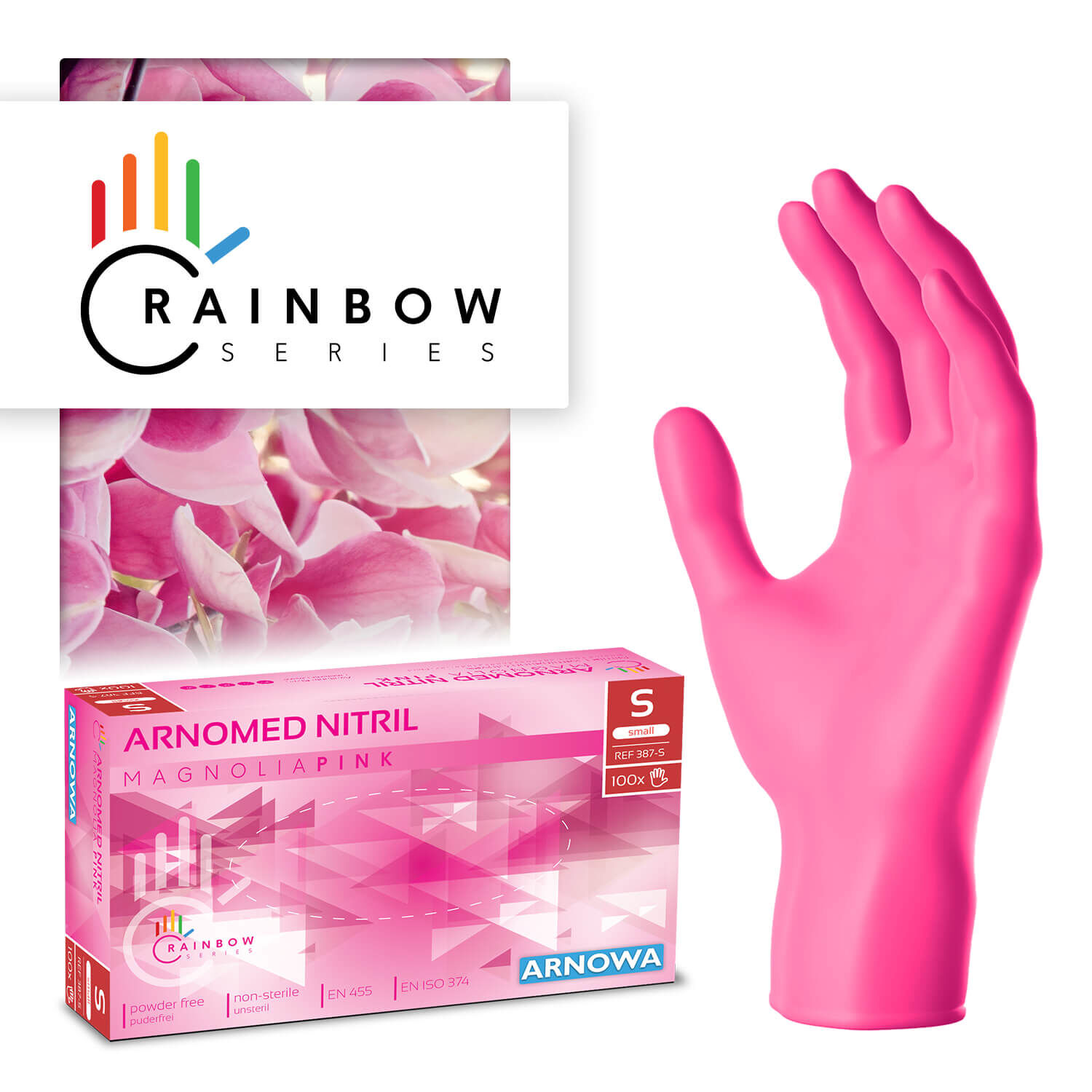 ARNOMED Nitril Handschuhe Pink ARNOMED Nitril Handschuhe Pink