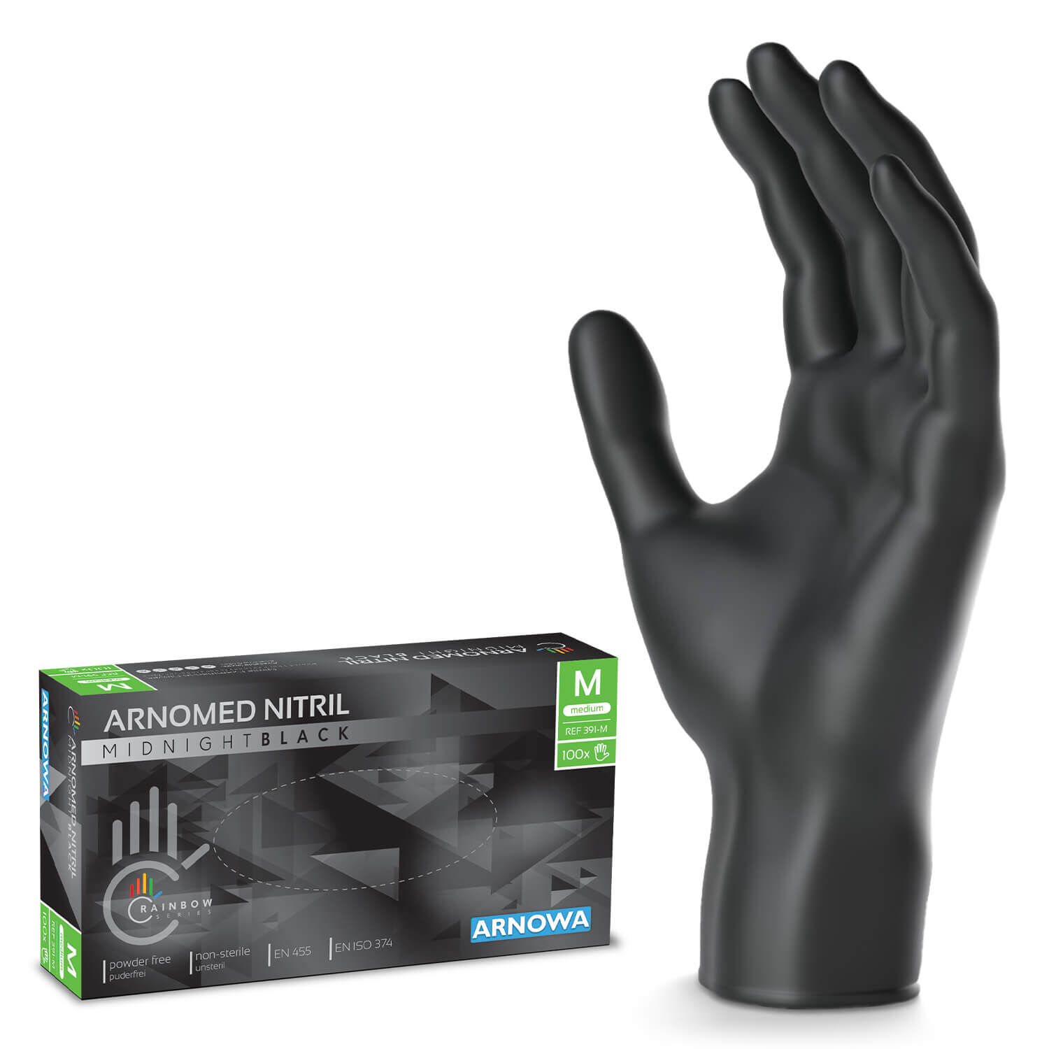 ARNOMED Nitril Handschuhe Schwarz ARNOMED Nitril Handschuhe Schwarz