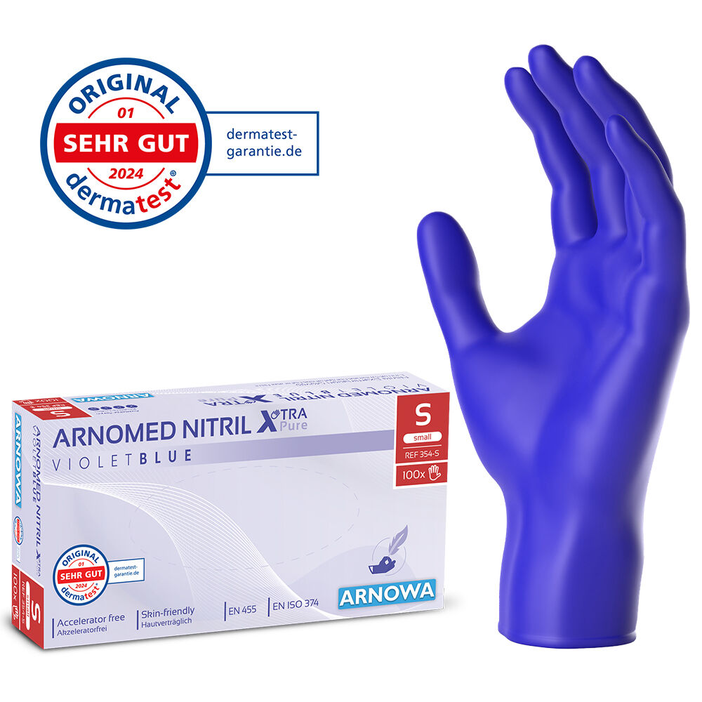 ARNOMED NITRIL XTRA PURE - Hautverträgliche Einmalhandschuhe