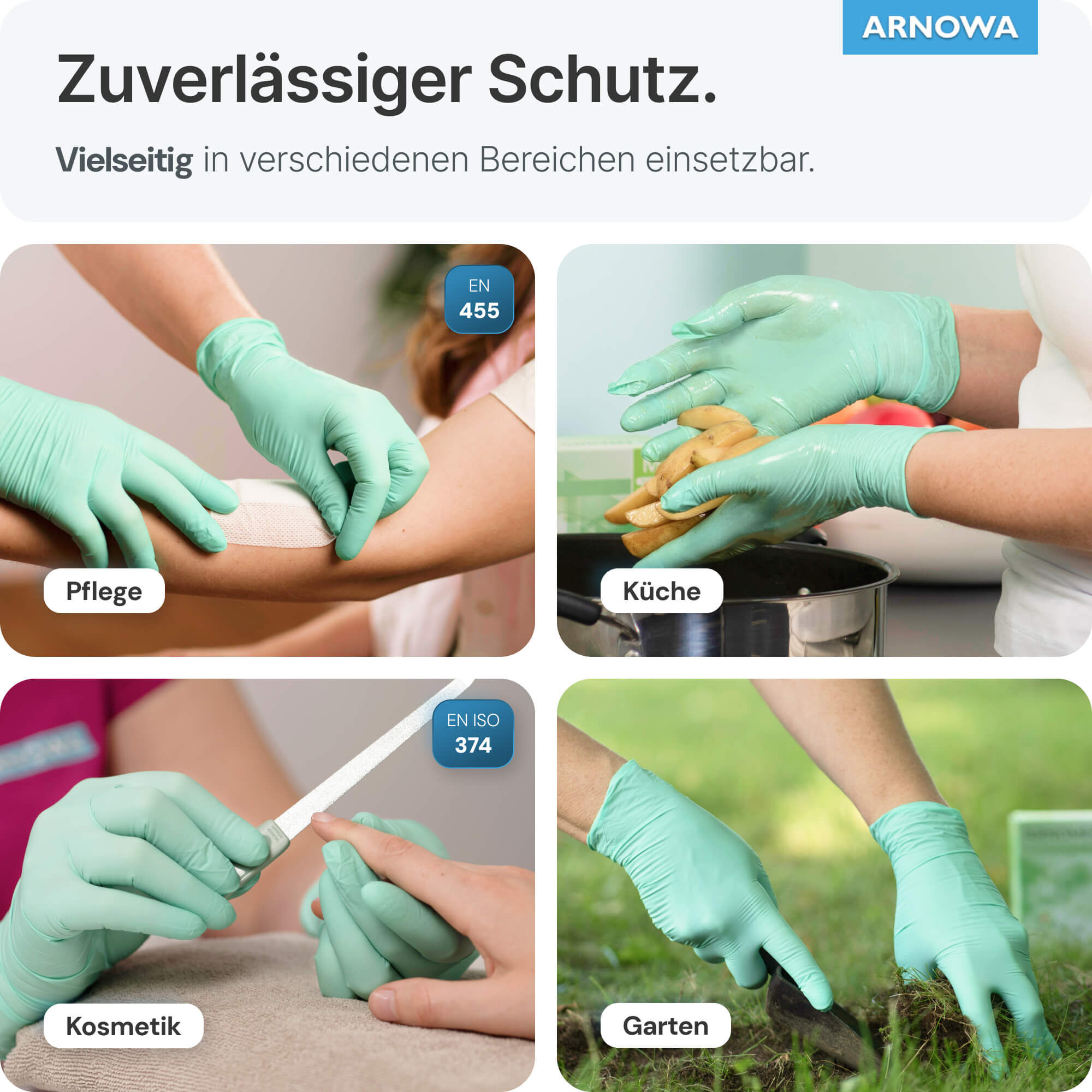 ARNOMED Nitril Handschuhe Grün