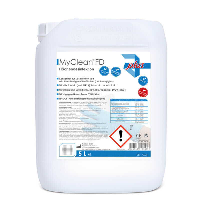 MyClean FD Flächendesinfektionsmittel im 5-Liter-Kanister