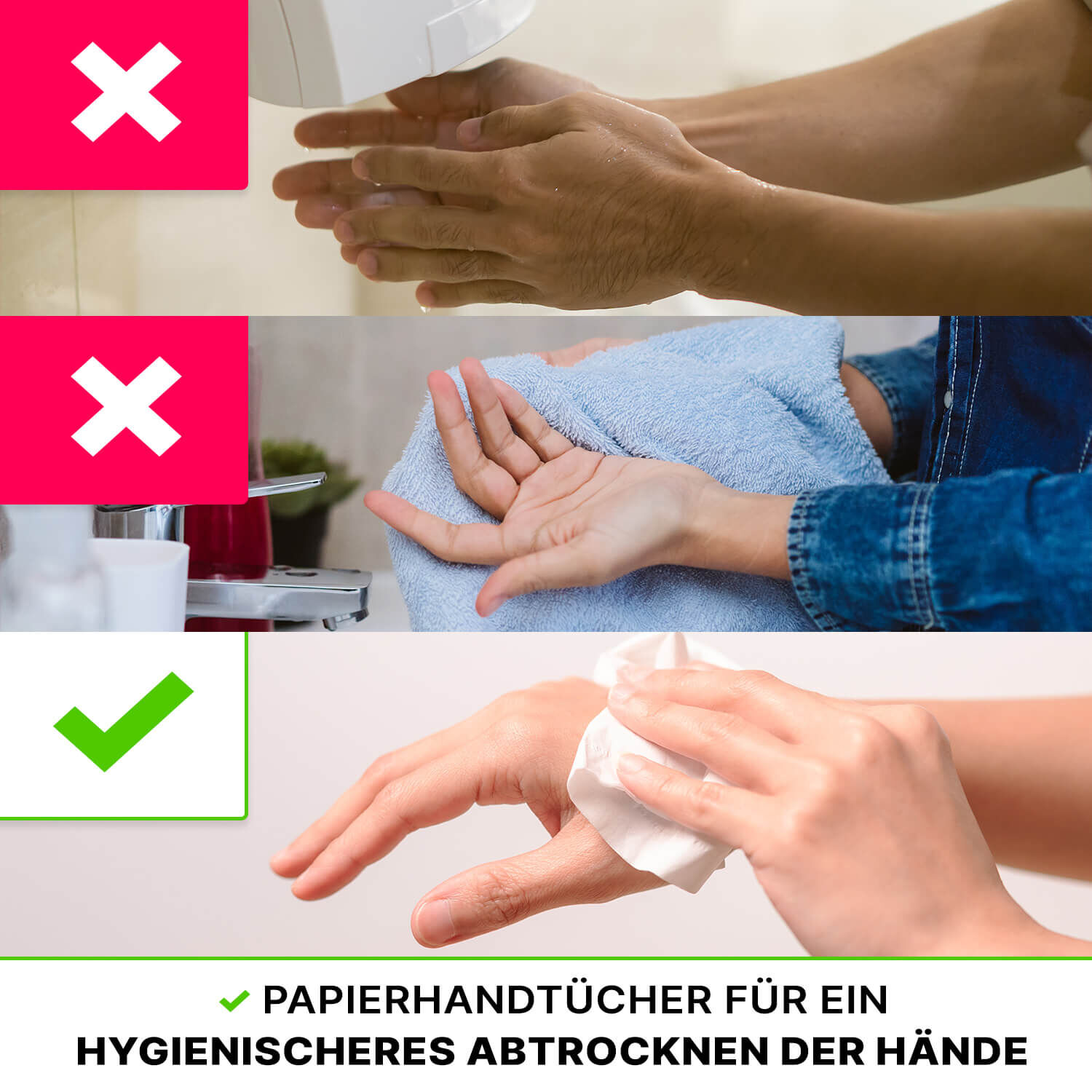 601-602-anwendung ARNOMED Papierhandtücher