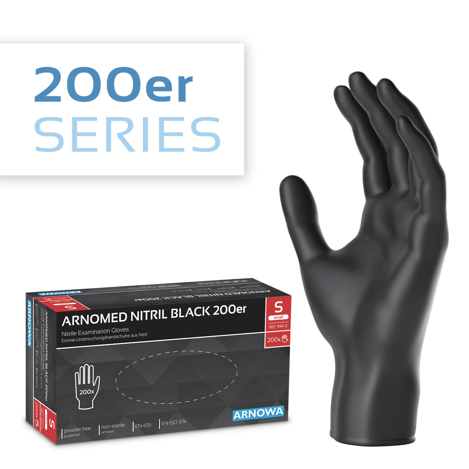 ARNOMED NITRIL BLACK 200er – Nitril Handschuhe Schwarz 200 Stück ARNOMED NITRIL BLACK 200er – Nitril Handschuhe Schwarz 200 Stück