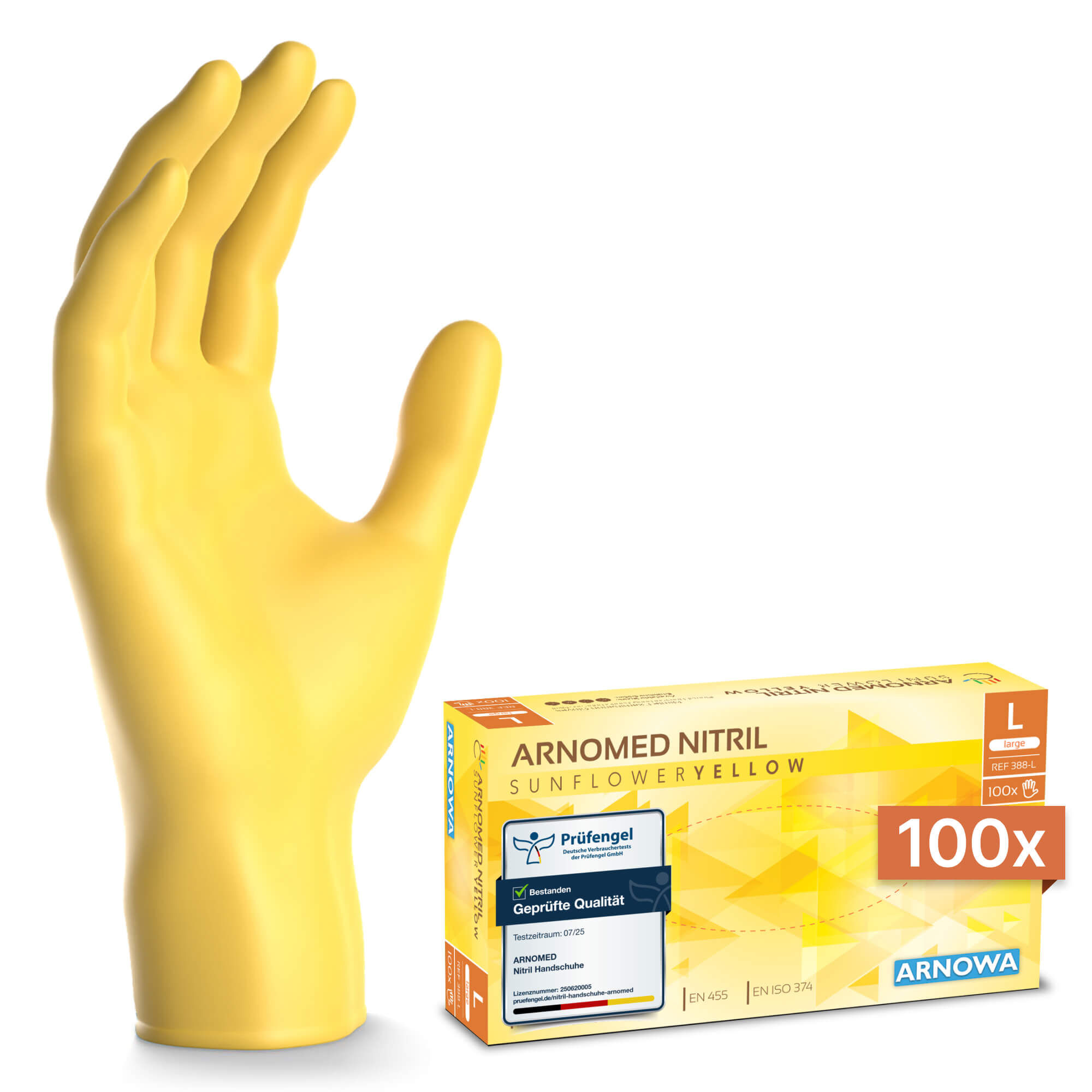  Nitril Handschuhe Gelb