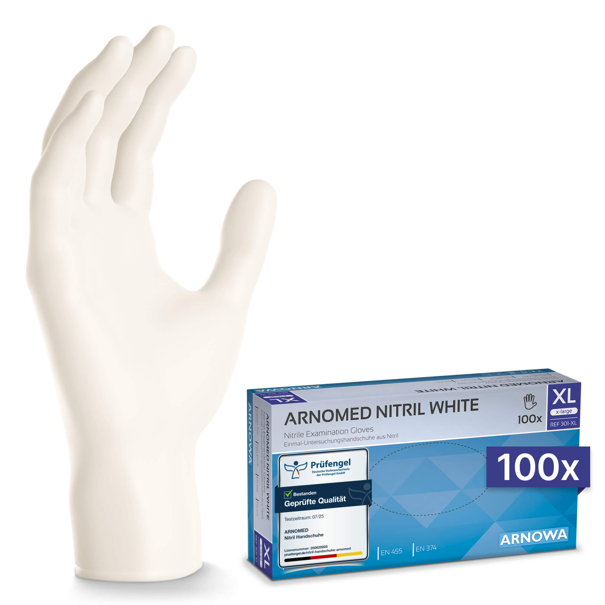 ARNOMED NITRIL WHITE - Nitrilhandschuhe